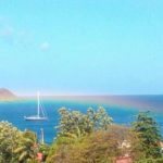 Arc en ciel sur la mer des Caraïbes, Guadeloupe
